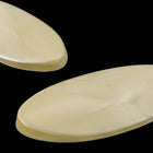65mm Matte Light Yellow Pearl Oval Saddle Cabochon #UP561-General Bead