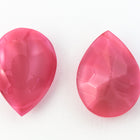 13mm x 18mm Pearlized Petal Pink Pointback Teardrop Cabochon #UP570-General Bead
