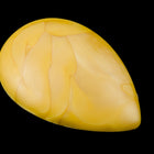 38mm Matte Mango Pearl Teardrop Cabochon #UP571-General Bead