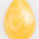 38mm Matte Mango Pearl Teardrop Cabochon #UP571-General Bead