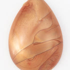 38mm Matte Brown Pearl Teardrop Cabochon #UP572-General Bead