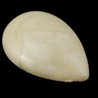 38mm Matte Cream Pearl Teardrop Cabochon #UP573-General Bead
