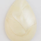 38mm Matte Cream Pearl Teardrop Cabochon #UP573-General Bead