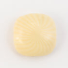 16mm Cream Rounded Square Cabochon with Beige Lines (2 Pcs) #UP583-General Bead