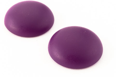 18mm Matte Purple Cabochon (2 Pcs) #UP584-General Bead