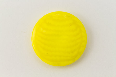 24mm Yellow Ripple Coin #UP588-General Bead
