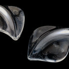 28mm x 40mm Clear Leaf Cabochon #UP593-General Bead