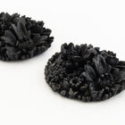 28mm Black Field of Flowers Cabochon #UP596-General Bead