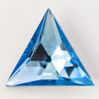 17mm Light Sapphire Point Back Triangle Cabochon #UP599-General Bead