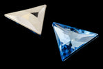 17mm Light Sapphire Point Back Triangle Cabochon #UP599-General Bead