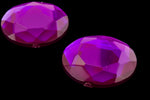 25mm Amethyst Faceted Cabochon #UP604-General Bead