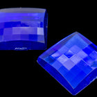 14mm Cobalt Square Cabochon (2 Pcs) #UP606-General Bead