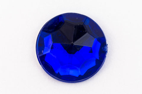 13mm Cobalt Faceted Pointy Rhinestone (4 Pcs) #UP620-General Bead