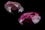 18mm x 25mm Faceted Amethyst Oval Cabochon (2 Pcs) #UP622-General Bead