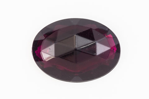 18mm x 25mm Faceted Amethyst Oval Cabochon (2 Pcs) #UP622-General Bead