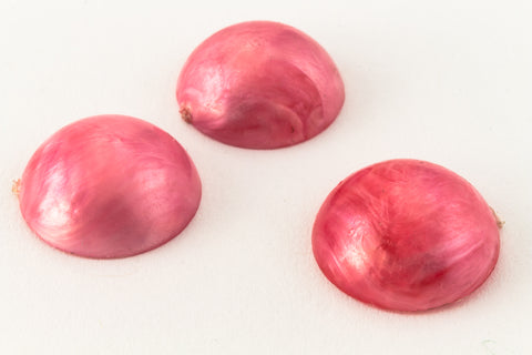 12mm Pearl Marbled Pink Cabochon (4 Pcs) #UP632-General Bead