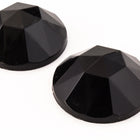 18mm Black Triangle Faceted Cabochon (2 Pcs) #UP635*-General Bead