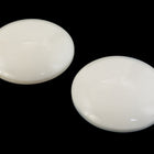 28mm Off White Smooth Cabochon (2 Pcs) #UP641-General Bead