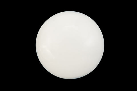 28mm Off White Smooth Cabochon (2 Pcs) #UP641-General Bead