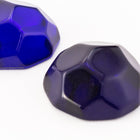 24mm Cobalt Hex Faceted Cabochon #UP642-General Bead