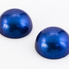 10mm Metallic Dark Blue Round Cabochon (2 Pcs) #UP645-General Bead