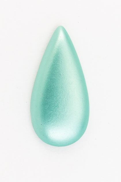 9mm x 18mm Frosted Mint Teardrop (2 Pcs) #UP649-General Bead
