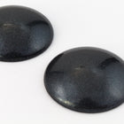 24mm Round Matte Gunmetal Cabochon #UP653-General Bead