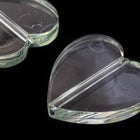 21mm Transparent Erinite Lucite Heart Bead (2 Pcs) #UP682-General Bead