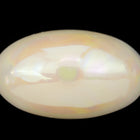 19mm x 33mm Cream AB High Dome Oval Cabochon #UP684-General Bead