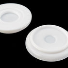 32mm White Lucite Cab Setting for 22mm (2 Pcs) #UP686-General Bead