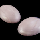 18mm x 25mm Pale Pink Marbled Oval Cabochon (2 Pcs) #690-General Bead