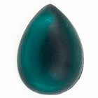 13mm x 18mm Frosted Emerald Teardrop Cabochon (2 Pcs) #UP708-General Bead