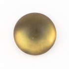 15mm Round Frosted Dark Yellow Cabochon (2 Pcs) #UP726-General Bead