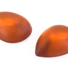 13mm x 18mm Frosted Topaz Teardrop Cabochon (2 Pcs) #UP731-General Bead