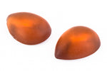 13mm x 18mm Frosted Topaz Teardrop Cabochon (2 Pcs) #UP731-General Bead