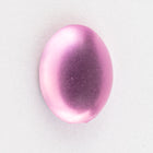 6mm x 8mm Frosted Light Pink Oval Cabochon (4 Pcs) #UP736-General Bead