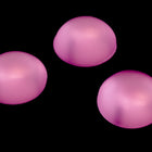 7mm Round Frosted Light Rose Cabochon (4 Pcs) #UP737-General Bead