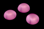 7mm Round Frosted Light Rose Cabochon (4 Pcs) #UP737-General Bead