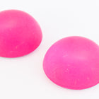 15mm Round Frosted Rose Cabochon (2 Pcs) #UP741-General Bead
