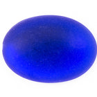 13mm x 18mm Frosted Cobalt Oval Cabochon (2 Pcs) #UP751-General Bead