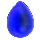 13mm x 18mm Frosted Cobalt Teardrop Cabochon (2 Pcs) #UP753-General Bead
