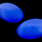 8mm x 10mm Frosted Sapphire Oval Cabochon (2 Pcs) #UP756-General Bead