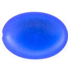 10mm x 14mm Frosted Sapphire Oval Cabochon (2 Pcs) #UP756-General Bead
