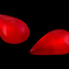 8mm x 13mm Frosted Ruby Teardrop Cabochon (2 Pcs) #UP768-General Bead