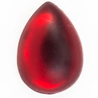 13mm x 18mm Frosted Ruby Teardrop Cabochon (2 Pcs) #UP769-General Bead