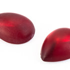 13mm x 18mm Frosted Ruby Teardrop Cabochon (2 Pcs) #UP769-General Bead