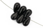 10mm Black Teardrop Bead (10 Pcs) #UPG002