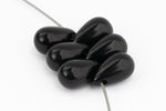 10mm Black Teardrop Bead (10 Pcs) #UPG002