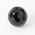 16mm Black Round Faceted Bead (2 Pcs) #UPG012