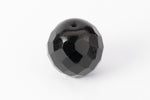 16mm Black Round Faceted Bead (2 Pcs) #UPG012